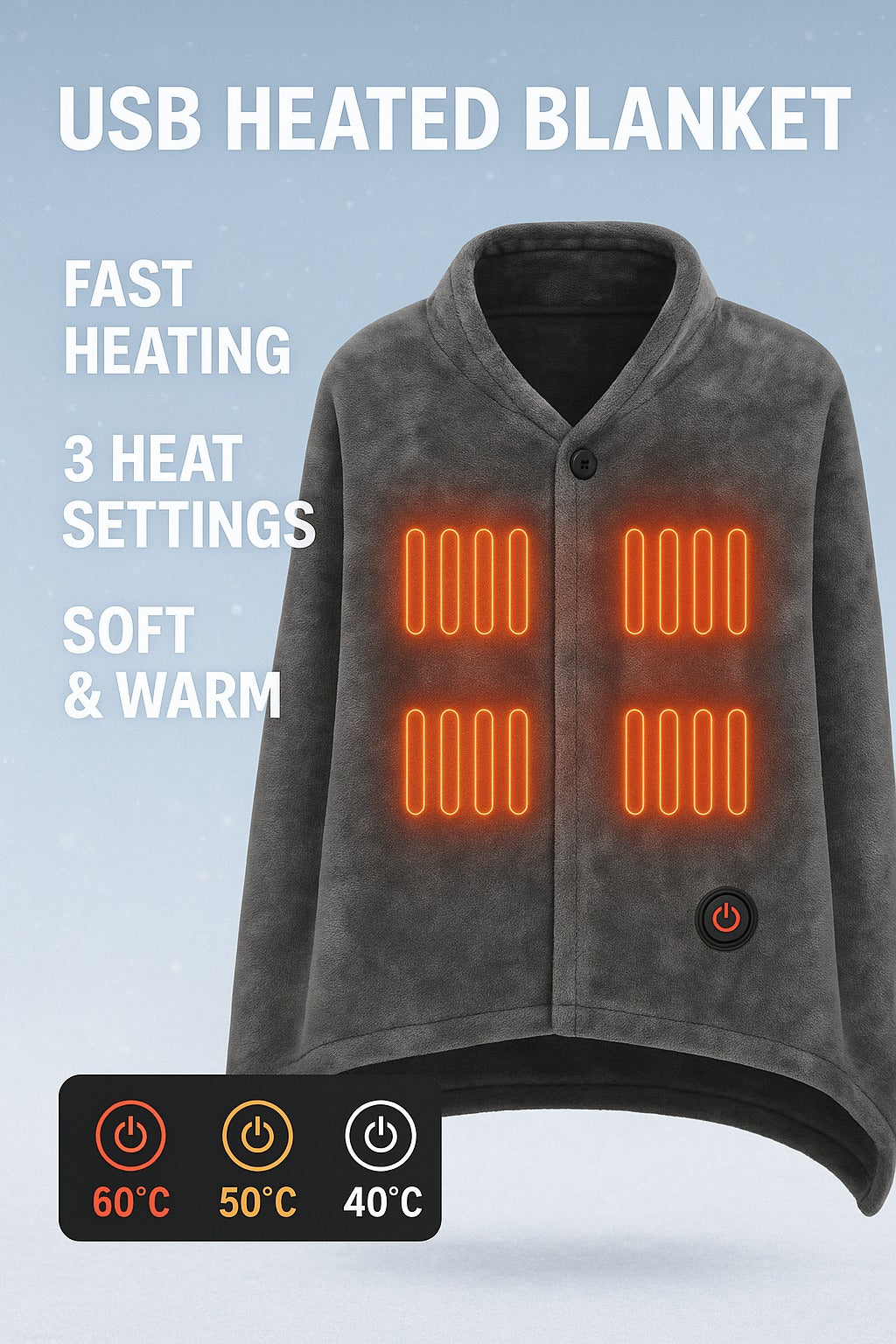 Heated Flannel Blanket