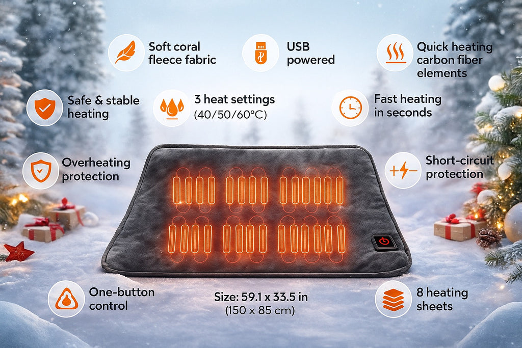 Heated Flannel Blanket